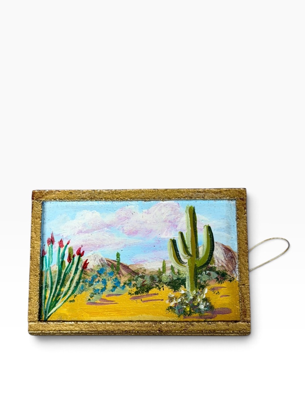 Miniature desert painting